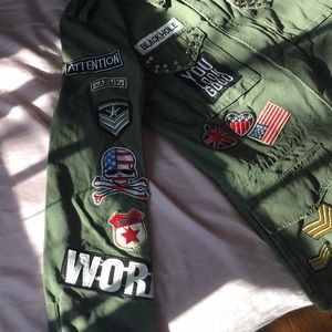 Denim Printed Denim Jacket - Camo Green